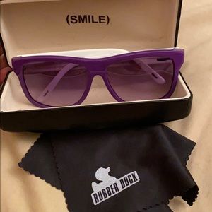 Purple and white Rubber Duck Sunglasses